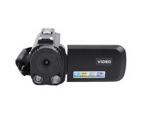 Fabater Camcorder, 1080P HD 24MP 18x Digital Zoom Video Camera, 3 Inch 270 Degree Rotating Screen Vlogging Camera with Night Electronic Image Stabilization for Travel Camping (Black)