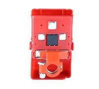 Fabater Car Battery Distribution Terminal, 32V 400A Three Way Distribution M8 M5 Studs Arrow Storage Case Battery Terminals Clamps, Car Power Block with Calc Technology 150A (Red)