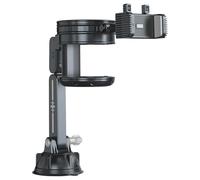 Fabater Car Cup Holder Phone Mount Strong Suction 360° Rotating for Excavator Crane Van Truck for 4-7.2 Inch Phones (Extension Rod - Gray)