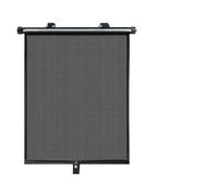Fabater Car Side Window Sun Shade, Blocks 97% Sun Glare 85% Heat Retractable Privacy Protection Window Shade, Roll Curtain Visor with Suction Cups for All Cars (Black)