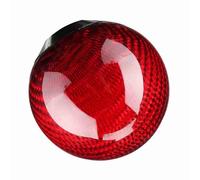 Fabater Carbon Fiber Gear Shift Knob Universal Manual Shift Knob Head with 3 Adapters, High Sensitivity Metal Gear Shifter Lever for, Durable Black Red Manual (Red)