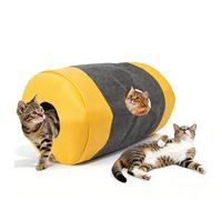 Fabater Cat Play Bag, Interactive Cat Tunnel, Collapsible Activity Center Mat, Play Rug Activity Adventure Carpet, Bags, Drill Sleeping, Crinkle for Indoor