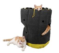 Fabater Cat Storage Bag, Multifunctional Kitty Hole Fun Play Bag, Collapsible Interactive Cat Tunnel for Travel Outdoor Activities, Cozy Resting Spot and Playful Space for