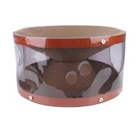 Fabater Cat Tunnel Scratcher Toy with Curved Bed for Climbing and Scratching, Suitable for Large Cats, Corrugated Paper Material