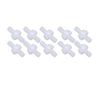 Fabater Check Valve, Resistant PP Plastic Barb Check Valve Single Way Water Stop with 10PCS Set for Home Fish Tank Equipment Food Factories (7.9mm Translucent)