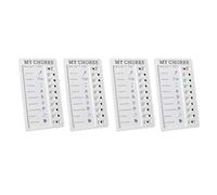 Fabater Checklist Board, Detachable Paper Recyclable Chore Chart, PVC Portable Memo Board with Slider Button for Home Office RV Dorm Student Study Housework Vacation Task Management (MYCHORES)