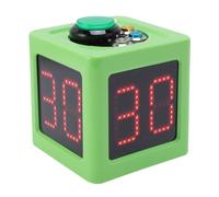 Fabater Chess Cube Timer Poker Countdown Timer for Competitions and Practice, Battery Powered (Green)