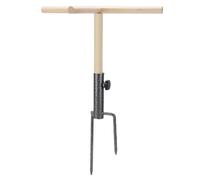 Fabater Chicken Perch Stand, Pine Wood Sturdy Metal Stakes Outdoor Installation Roosting Bar, Training Branch with 4 Accessories for Backyard Chicken Coop and Poultry Birds