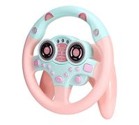 Fabater CO Driver Educational Driving Simulation Toy for Kids, Pink Simulated Steering Wheel with Suction Cup - Develop Motor Skills & Imagination for Children Ages 3+ (Pink)