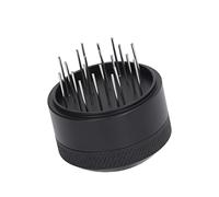 Fabater Coffee Needle Distributor, Stainless Steel Rust Resistant Adjustable Depth Needle Distributor, Coffee Stirrer with Base for Cafes Home Office (51MM)
