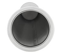 Fabater Cold Brew Coffee Filter, 304 Stainless Steel Reusable Leakproof Cone Coffee Infuser, Mesh Strainer with White Rubber Circle for Tea Iced Drinks Fruit Infusions (8 * 21cm)
