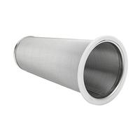 Fabater Cold Brew Coffee Filter, 304 Stainless Steel Reusable Leakproof Cone Coffee Infuser, Mesh Strainer with White Rubber Circle for Tea Iced Drinks Fruit Infusions (8 * 15cm)