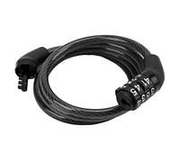 Fabater Combination Lock, 4 Digit, Steel Cable, Keyless | Bike Lock Cable, Mechanical Structure, for Mountain Bikes, Fixed Password, Outdoor Use
