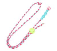 Fabater Compact Action Camera Anti-lost Rope for ONE X3 X4, Adjustable Shoulder Strap with 1/4" Screw, Flexible Designed for 3 (Roseate Blue Rope Green Knot)