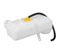 Fabater Coolant Overflow Bottle Dual Pipe Tank for GQ Maverick 88-94 17931-NI020DO, ABS White Replacement Overflow Tank Direct Fit