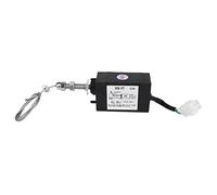 Fabater DC 12/24V Engine Flame Out Device Stop Solenoid Valve, Low Current 0.5A Pull 150N 40mm Stroke, for Shut-Down Control of Engines (12V)