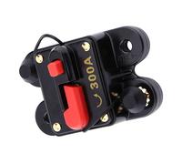 Fabater DC 12V Circuit Breaker for Car Marine Boat Stereo Audio, 80A-300A Resettable, Push Button Reset, Alloy Circuit Interrupter for Automotive Electrical Protection (300A)
