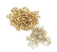Fabater Decorative Metal Opo Meadows for Leather Ship, 100pcs 5 Mm of 5 Mm SIDS Holes, Replacement of Shoe Belt Clothes, Quality Material (Gold)