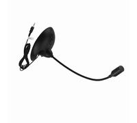 Fabater Desktop Stereo Gooseneck Microphone with Background Sound Cancellation, Flexible Bendable Design, Plug and Play 3.5mm, Omnidirectional for Karaoke, Office Meetings, Online Chat, (Black)