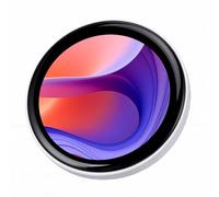Fabater Digital Badge, 1.85 Inch Digital Pin with Touch Screen LED Display with 32MB Storage, Bluetooth 6.0 App Control Customizable Anime Style Badge for Anime, Cosplay (White)