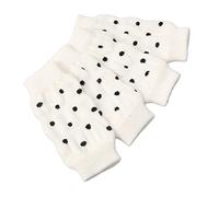 Fabater Dog Elbow Protector, 4Pcs Breathable Soft Warm Dog Leg Warmers, Cute Polka Dot Elastic Pet Hock Joint Sleeve with Protective Leg Support Socks for Arthritis Injuries (S)