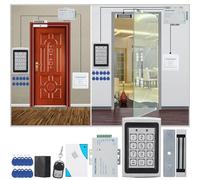 Fabater Door Access Control System Kit - Electric Magnetic Lock with Keypad, Remote Control, 180kg Holding Force for Office Security