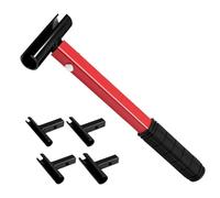 Fabater Door Hinge Adjustment Tool, 4 in 1 Heavy Duty Steel Hinge Gap Adjusting Wrench, Door Hinge Repair Spanner Fits Knuckle 0.55 to 0.98 Inch Residential & Commercial Use