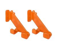 Fabater Durable Chainsaw Holder Orange Thicked Rubber Layer Wall Assembly for Contractors, Fits Different Models, High -Performance Steel Material