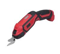 Fabater Electric Fabric Scissors Efficient High Speed for Cutting Leather Carpet Cordless Cutter for Clothing Production Home Decoration Black Red ABS Material 10.63 * 3.94 * 1.38" (#1)