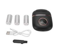 Fabater Electric Foot Callus Remover Kit, Electronic Foot File Pedicure Kit with 4 Grinding Heads, Rechargeable Callous Removers, Professional Pedi Feet Care Perfect for Dead (Black)