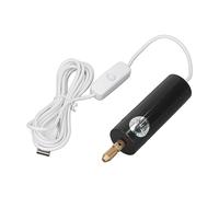 Fabater Electric Mini Hand Drill Set for Arts Crafts Jewelry Making, USB Powered Mini Hand Drill with 3 Bits Hexagonal Wrench, Compact Portable Electric for Wood Plastic