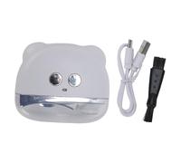 Fabater Electric Nail Clipper, Automatic Nail Trimmer with Clip Storage and LED Light, 400mAh Rechargeable Quiet Polisher, Anti Pinch Safety for Adults, Seniors, Babies, Kids (Pearl White)