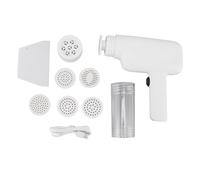 Fabater Electric Pasta Maker, Handheld Noodle Maker Machine with 6 Molds, Cordless Pasta Machine, Automatic Household Spaghetti Making Machine, Easy to