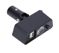 Fabater Electric Wheelchair Lights, High Brightness 3 Pin XLR Interface LED Headlight Adjustable Angle USB Charging Port Power Wheelchair Accessories with Universal Mount for JIUYUAN