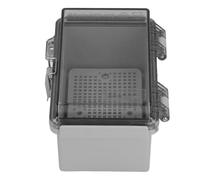 Fabater Electrical Junction Box, IP67 100x150x90mm ABS Plastic Distribution Box, Junction with Hinge Cover with Grid Mounting Plate Connectors for
