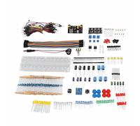Fabater Electronics Component Kit Starter Fun Assortment with 830 Tie Points Breadboard, Resistor Capacitor Diode Module for R3, Sensors, Potentiometers, LED, Transistors for Beginners