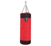 Fabater Empty Boxing Training Sandbag for Hook Kick Punch - Heavy Duty Oxford Cloth Freestanding Kickboxing Bag with Metal Chain and Zipper Seal, Fill with Sand or Cloth for Home Gym (60CM)