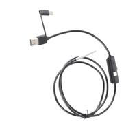 Fabater Endoscope, 3.9mm IP67 Inspection Camera, HD Borescope with 6 LED Adjustable Lights, for Car Engine Drain Pipe Industrial Use (hardwired 1m)