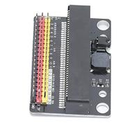 Fabater Expansion Board for Micro Bit GPIO Adapter, Kids Programming Education Supplies Power Indicator Buzzer Jumper Cap 40P Horizontal Socket Board Mounting Holes M3 Screws