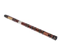 Fabater F Key Bamboo Flute, 8 Years Dry Bitter Bamboo, Melodious Sound Dizi Instrument, Traditional Chinese Wind Instrument with Cupronickel Connector, Complete Kit with Membrane Glue