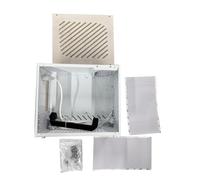 Fabater F2 Mini ITX Case, Compact Small Form Factor PC Chassis with Acrylic Side Panel White 294x250x160mm Fits 280mm GPU 5x 90mm Fans 120mm Liquid Cooling Support for Gaming HTPC Builds