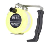 Fabater Fabater Dive Reel, 290ft Multipurpose Dive Reel with Compact Portable Design and Convenient Line Management, Diving Line with ABS and Stainless Steel Construction for BCD Diving and (Black)
