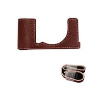 Fabater Fabater PU Leather Half Camera Case, Precision Fitted X E5 with Retro Style Design, Magnetic Bottom Plate with 1/4 Thread Hole for Mirrorless Camera Bag Shoulder Strap (Brown) (Brown)