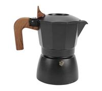 Fabater For Stovetop, Double Valve, High Pressure Extraction, Elegant Design For Coffee Lovers, Aluminum Alloy Material. (Black)