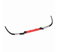 Fabater Front Bumper Lip, 114cm ABS Plastic Impact Resistant Separator, Universal Car Front Spoiler Splitter with Screws for Seat A4 A6 (Red)
