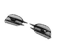 Fabater Front Fog Light Cooler Grille Trim Form in Glossy Black for the S-Class W222 Sedan for MG Line 2018-2020, Stylish Upgrade for Luxury Vehicle Owners (Glossy Black Trim)