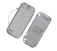 Fabater Game Console Housing Case with Stand for 2 Full Protective Game Control Case for Gaming Community (Transparent Black)