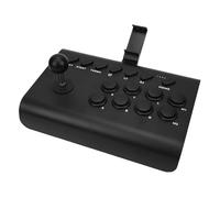 Fabater Gaming Console Fighting Joystick with Long Lasting Battery Life and Multiple Connection Methods for TV Set Top Box Computer Phone Games Black
