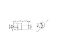 Fabater Gear Motor, 6V 14mm N20 High Torque Low Speed Micro Gear Motor, with Sealed Structure for Robotics Projects Electronic Locks Toy Cars (6V 100RPM)