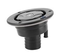 Fabater Gravity Freshwater Inlet Lockable Water Filling Lid for RV Caravan, Motorhome, Leaked Black Plastic Lid for Faster Filling, Contains 2 Keys